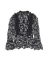 Self-Portrait Asymmetric Leaf Guipure Top, back view