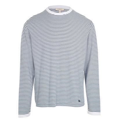 Burberry Logo Embroidered Stripe Top, front view