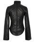 16 ARLINGTON ODESSA NAPPA TWIST NECK TOP, back view