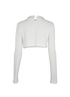 Miu Miu Embellished Logo Cropped Top, back view