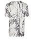 Balenciaga Marble Print Top, back view