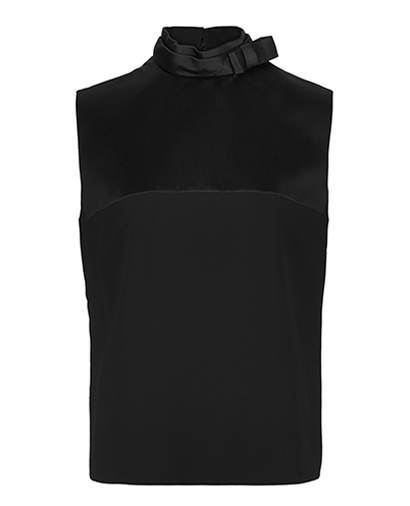 Celine High Neck Sleeveless Bow Detailed Top, front view