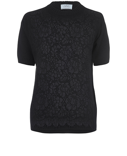Prada Lace Panel Top, front view