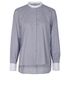 Fendi Striped High Collar Shirt, front view