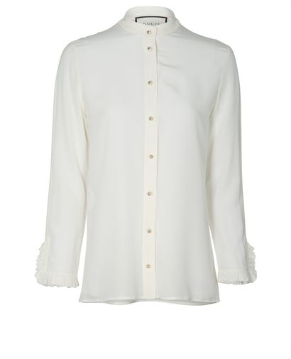 Gucci Collarless Shirt, front view