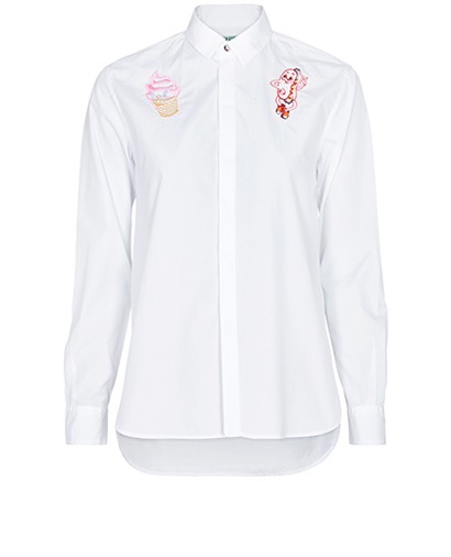 Kenzo White Patch Shirt, front view