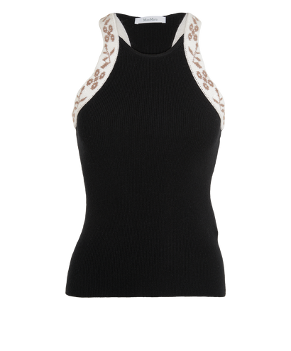 Max Mara Tank Top, &pound;110, Clothing, Black, Alpaca Wool/Cashmere, Front view