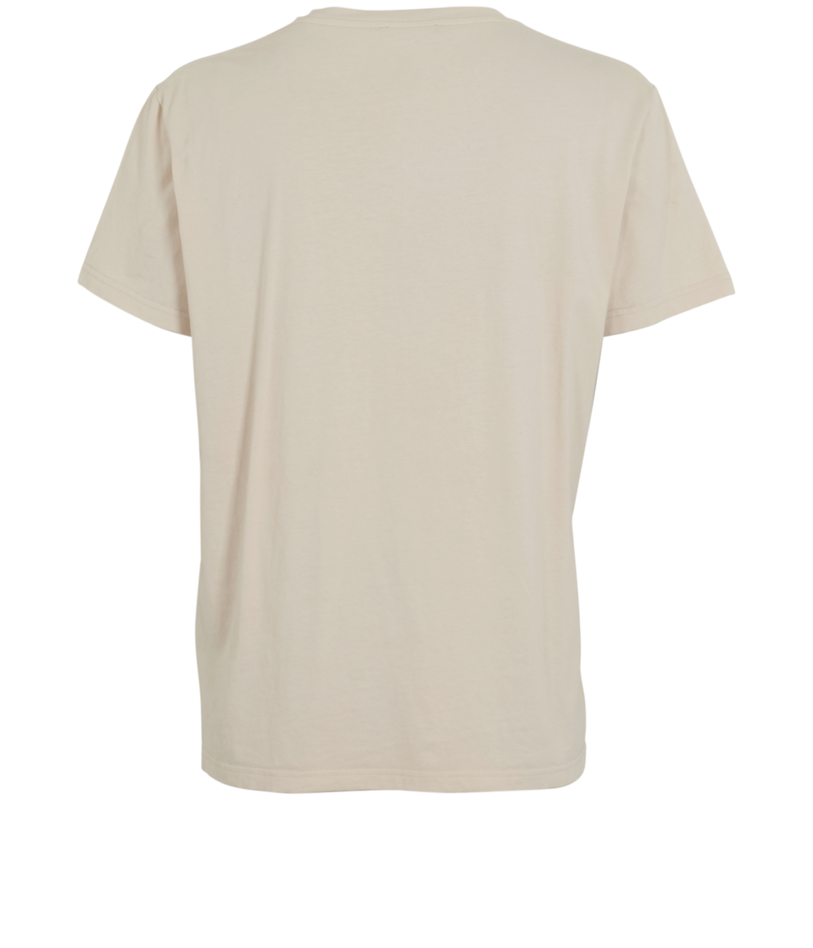 Balmain Classic Logo T-Shirt, &pound;120, Clothing, Beige, Cotton, Back view