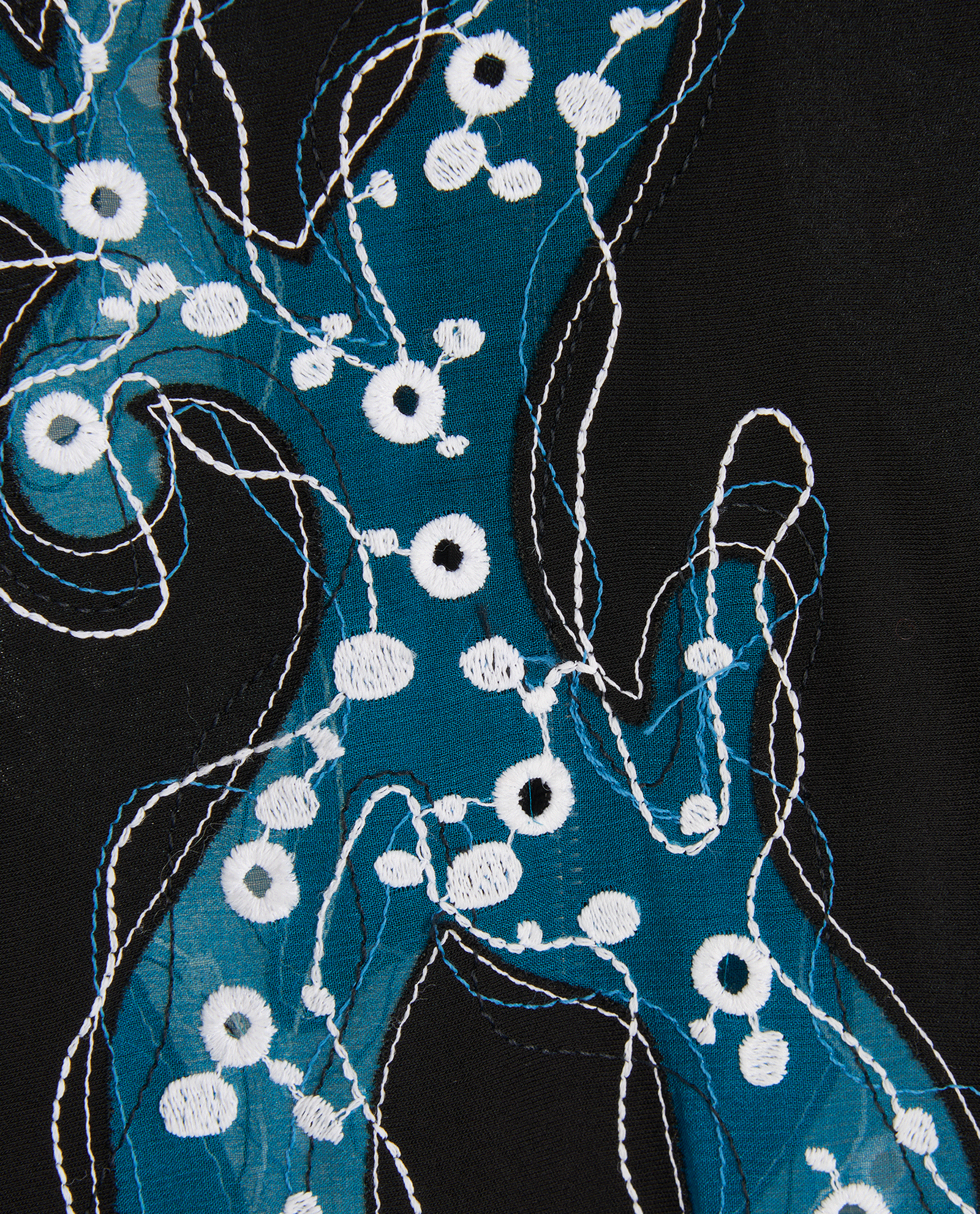 Louis Vuitton Embroidered Blouse, &pound;260, Clothing, Black, Viscose, Other view