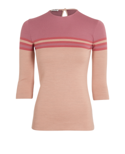 Miu Miu Striped Top, Wool, Pink, UK 8, 2*