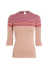 Miu Miu Striped Top, &pound;150, Clothing, Pink, Wool, Front view