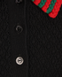 Gucci Crop Polo Top, &pound;320, Clothing, Black, Wool, Other view