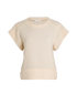 Chloe Crewneck Top, &pound;160, Clothing, Cream, Wool, Front view