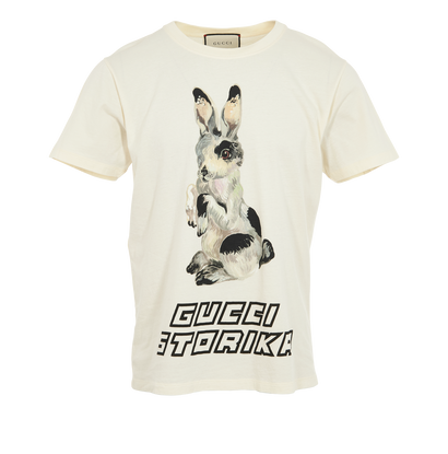 Gucci Storika T-Shirt, &pound;110, Clothing, Cream, Cotton, Front view