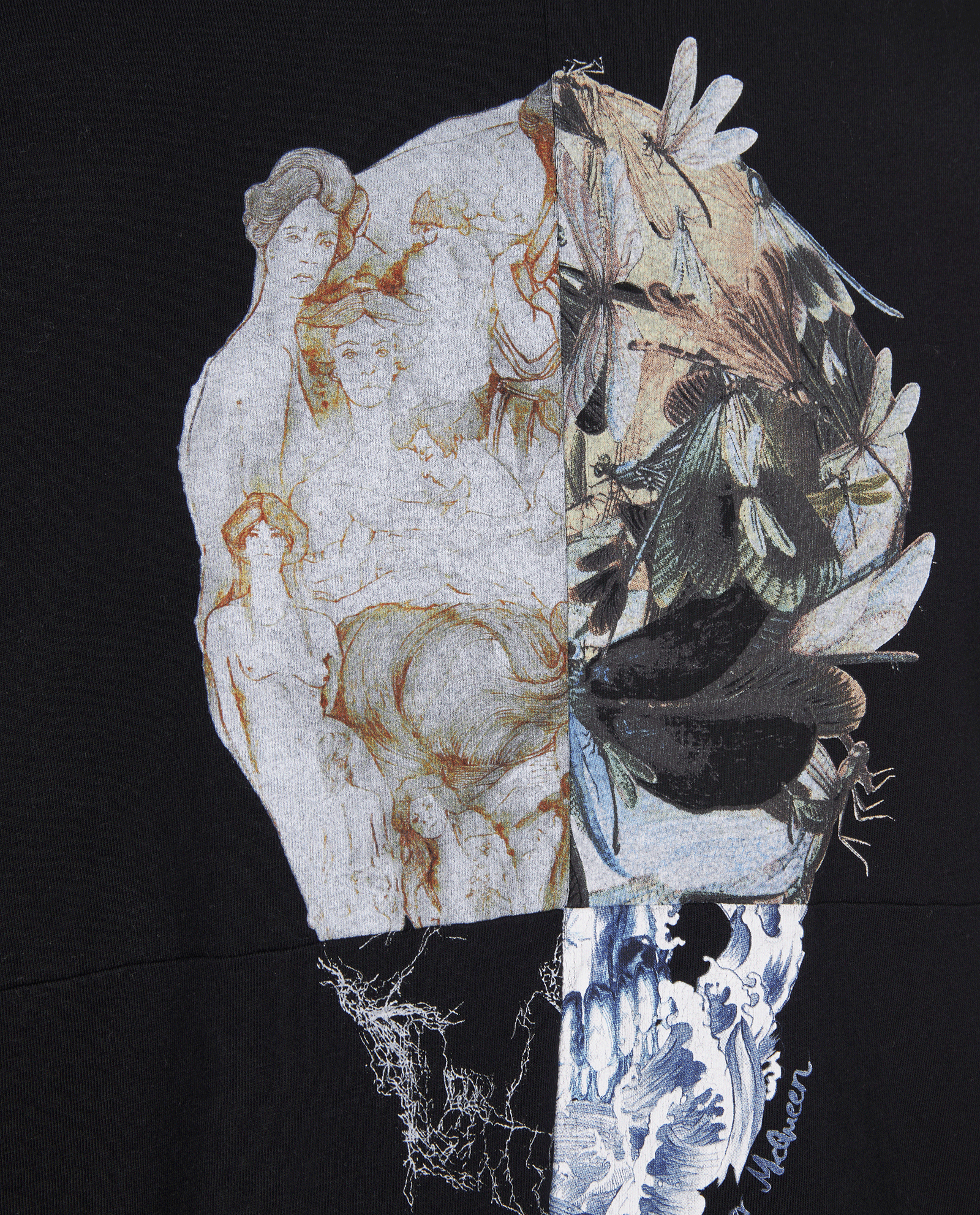 Alexander McQueen Skull T-Shirt, &pound;130, Clothing, Black, Cotton, Other view