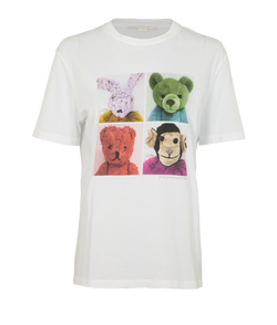 Stella McCartney Stuffed Toys T-Shirt, Cotton, White, UK6, 2*