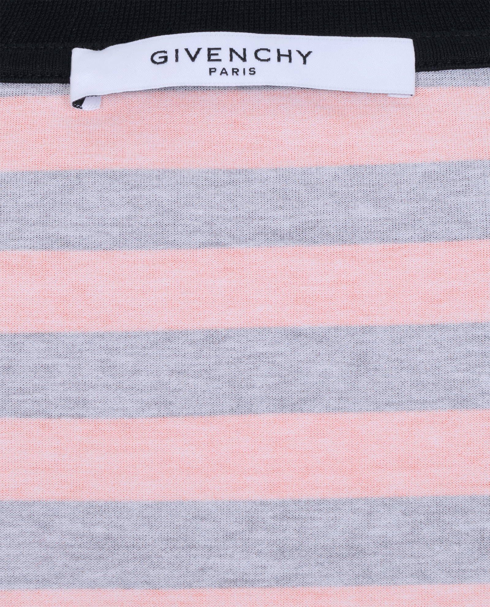 Givenchy Striped Flamingo T-Shirt, &pound;130, Clothing, Black/Orange, Cotton, Other view