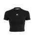 Palm Angels PA Monogram Baby T-Shirt, &pound;110, Clothing, Black, Cotton/Polyester, Front view
