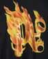 Palm Angels Burning Monogram T-Shirt, &pound;110, Clothing, Black, Cotton, Other view