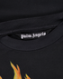 Palm Angels Burning Monogram T-Shirt, &pound;110, Clothing, Black, Cotton, Other view