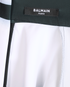 Balmain Crop Zipped Top, &pound;150, Clothing, Black/White, Polyester (Polymer), Other view