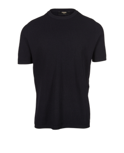 Fendi Knit T-Shirt, Mens, Viscose, Black, Sz XL, 2*