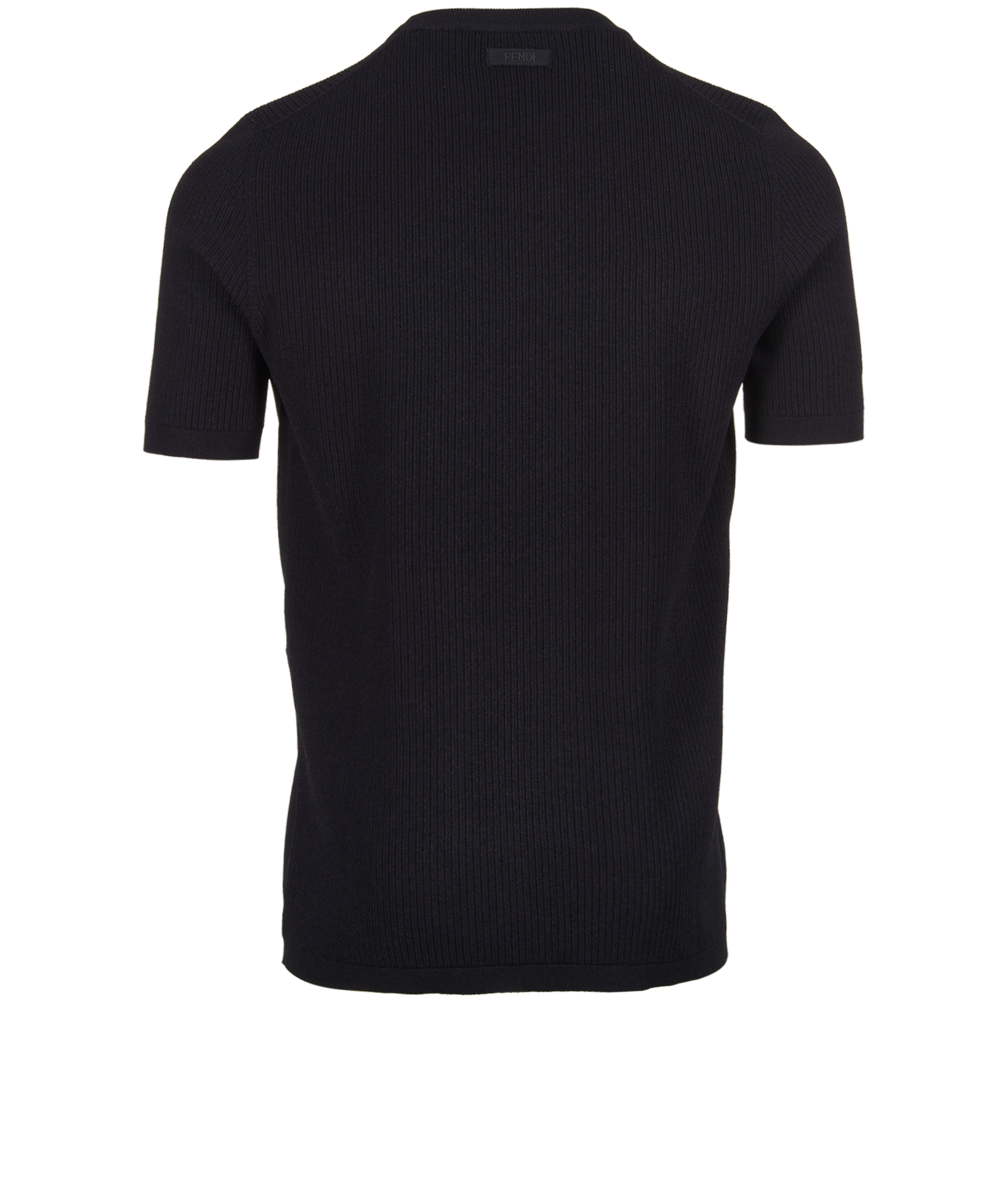 Fendi Knit T-Shirt, &pound;175, Clothing, Black, Viscose, Back view