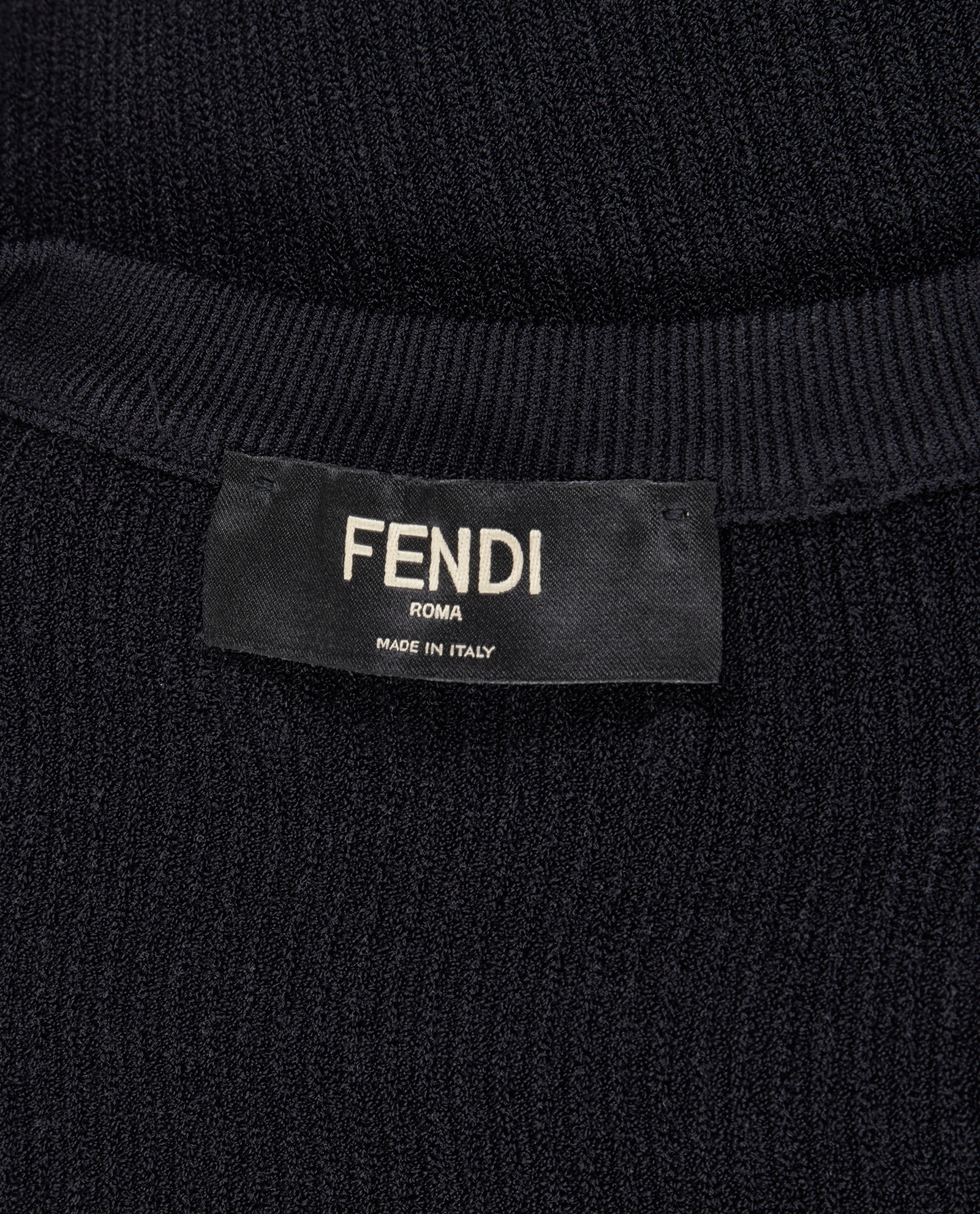 Fendi Knit T-Shirt, &pound;175, Clothing, Black, Viscose, Other view
