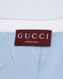 Gucci Logo Embroidered Layered T-Shirt, &pound;150, Clothing, Blue/White, Cotton, Other view