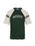 Saint Laurent Rive Gauche Raglan T-Shirt, &pound;220, Clothing, Green, Cotton/Viscose, Front view