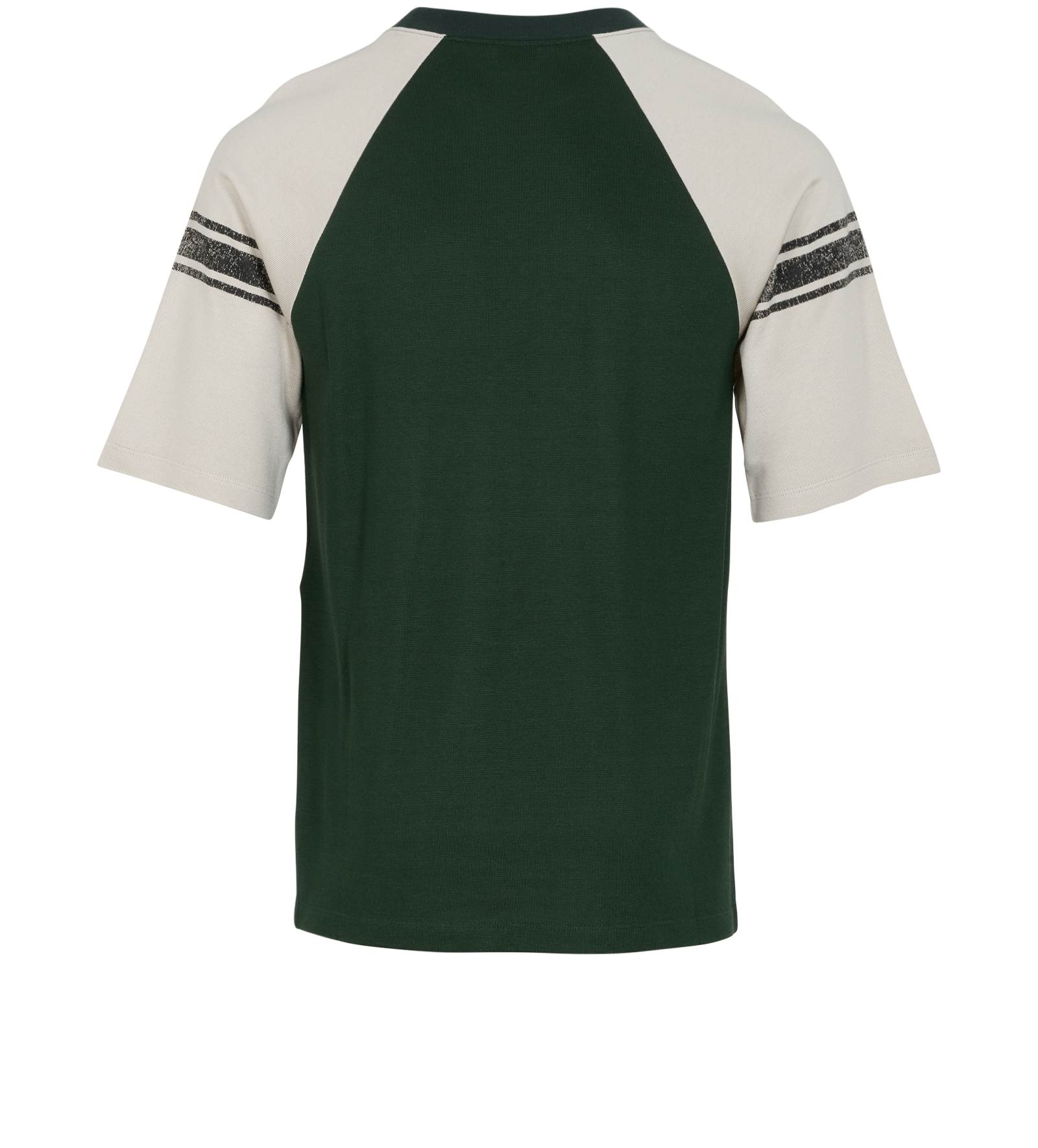 Saint Laurent Rive Gauche Raglan T-Shirt, &pound;220, Clothing, Green, Cotton/Viscose, Back view