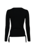 Dolce & Gabbana Side Laced Top, &pound;295, Clothing, Black, Viscose, Back view
