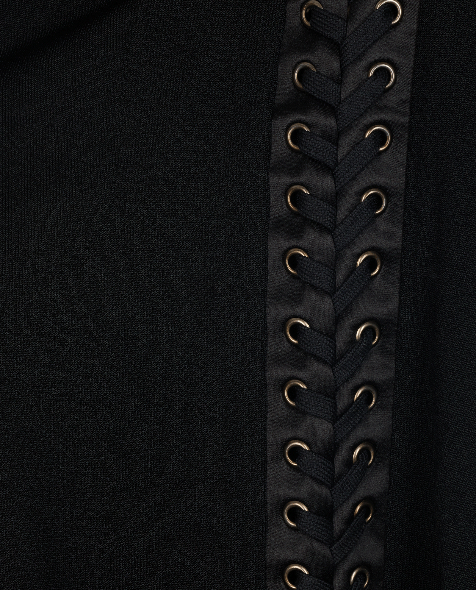 Dolce & Gabbana Side Laced Top, &pound;295, Clothing, Black, Viscose, Other view