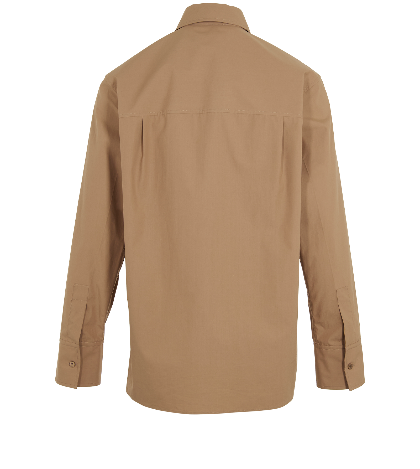 Gucci Logo Classic Shirt, &pound;175, Clothing, Beige, Cotton, Back view