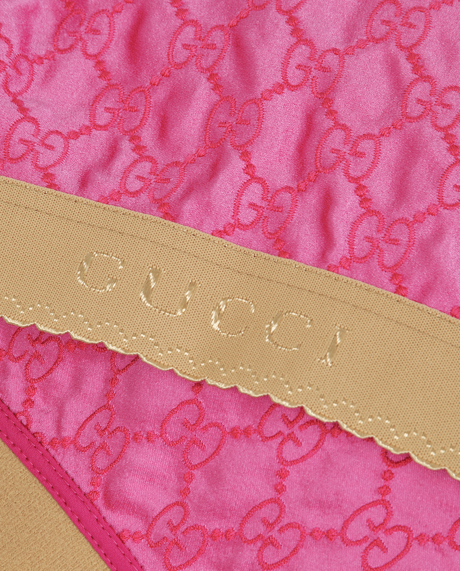 Gucci GG Crop Top, &pound;110, Clothing, Pink, Silk, Other view