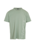 Balmain Logo Embossed T-Shirt, &pound;130, Clothing, Green, Cotton, Front view