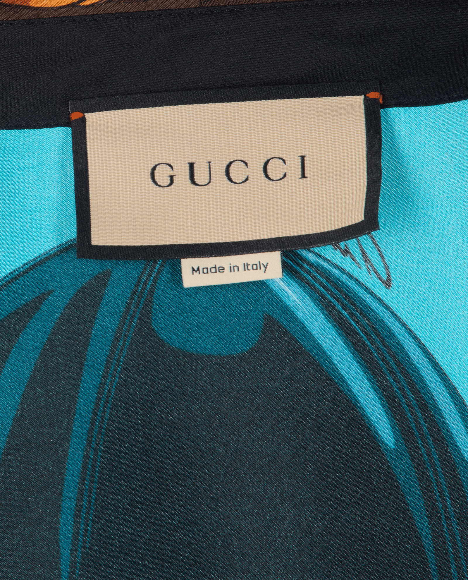 Gucci Equestrian Print Shirt, &pound;320, Clothing, Blue, Silk, Other view