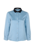 Miu Miu Two Tone Shirt, &pound;195, Clothing, Black/Blue, Silk, Front view