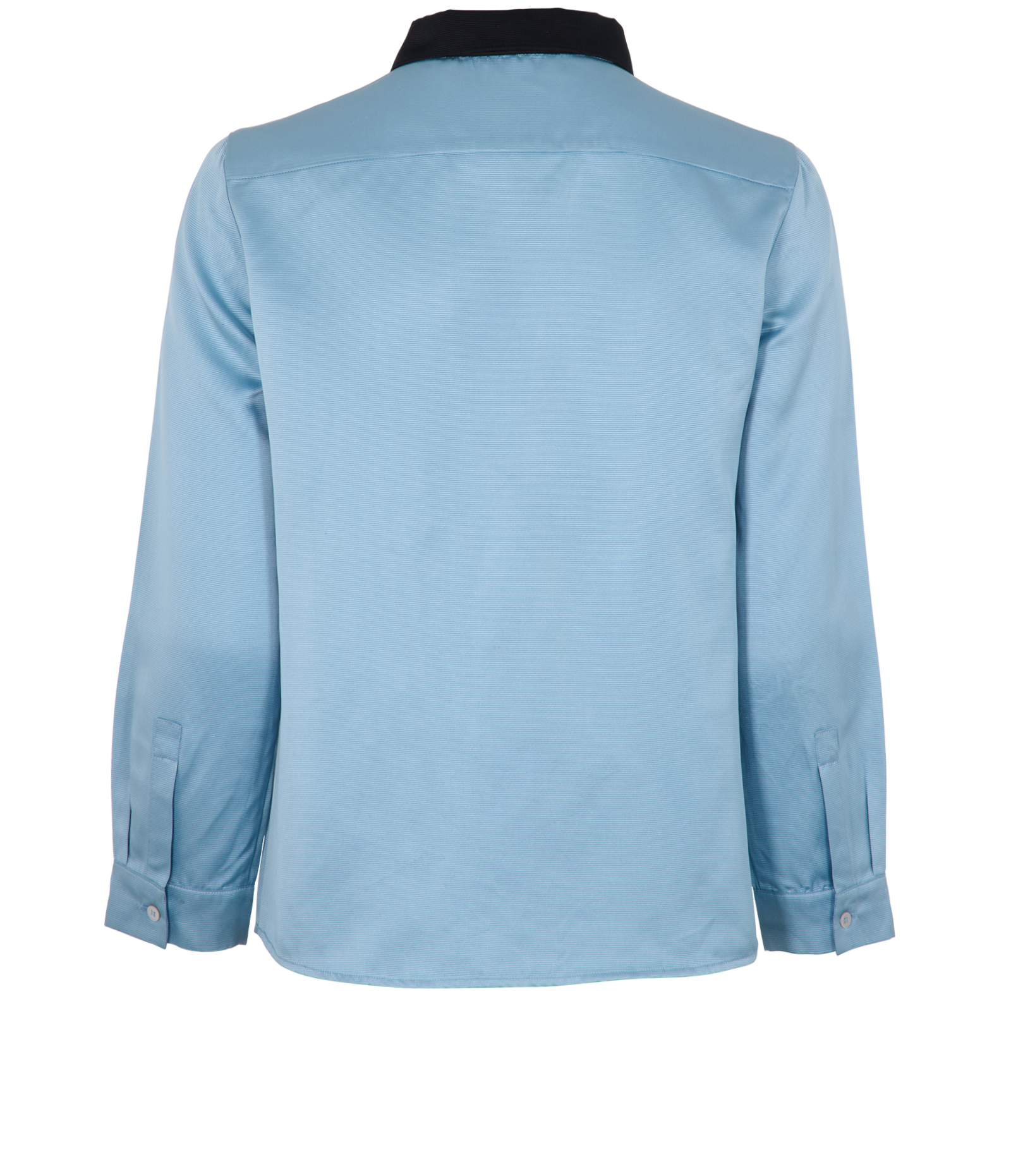 Miu Miu Two Tone Shirt, &pound;195, Clothing, Black/Blue, Silk, Back view