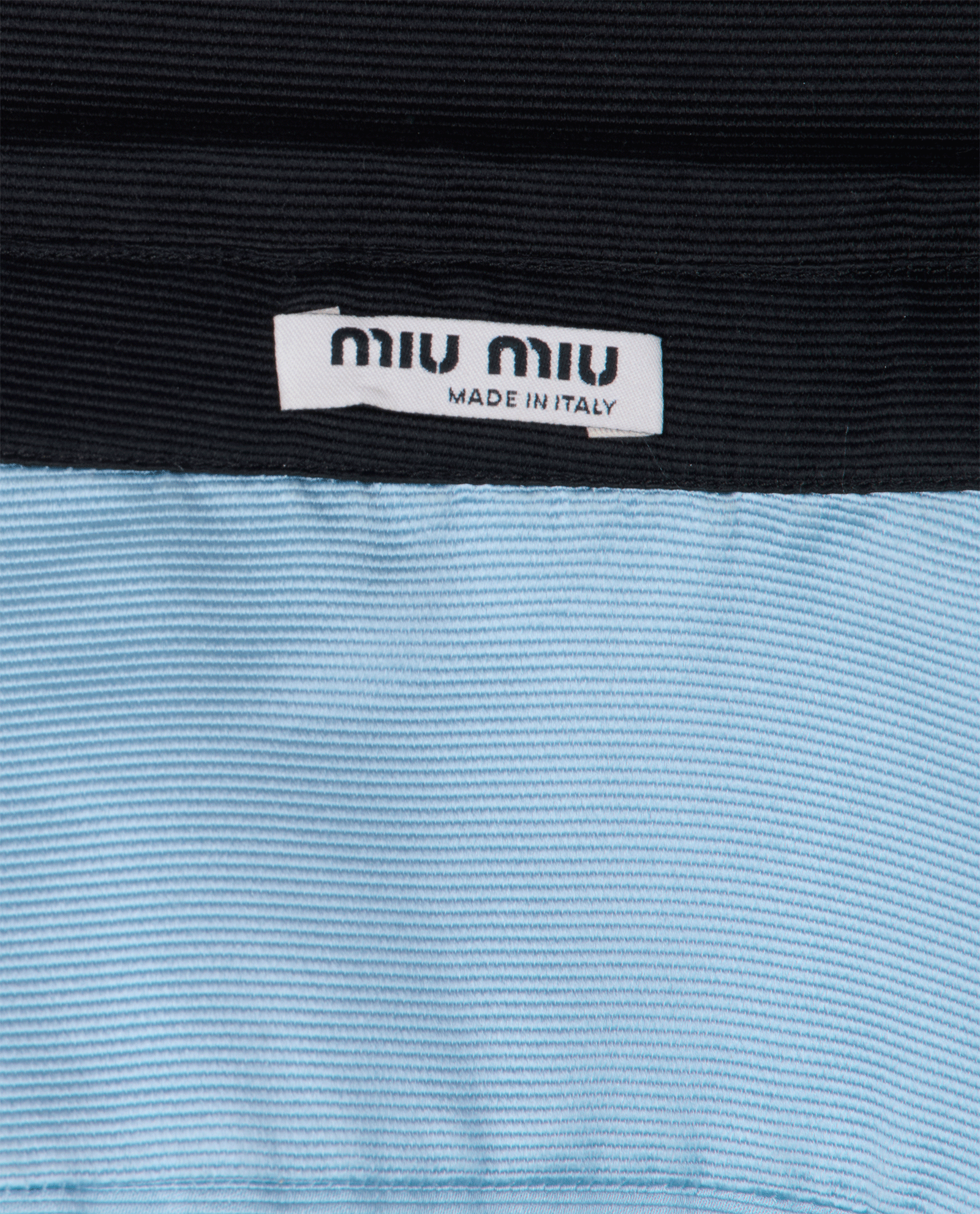 Miu Miu Two Tone Shirt, &pound;195, Clothing, Black/Blue, Silk, Other view