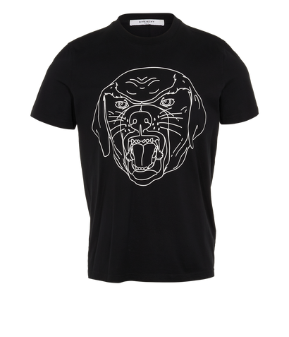 Givenchy Rottweiler T-Shirt, &pound;140, Clothing, Black, Cotton, Front view