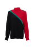 Gucci Web Blouse, &pound;220, Clothing, Black/Green/Red, Silk, Front view