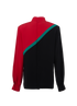 Gucci Web Blouse, &pound;220, Clothing, Black/Green/Red, Silk, Back view