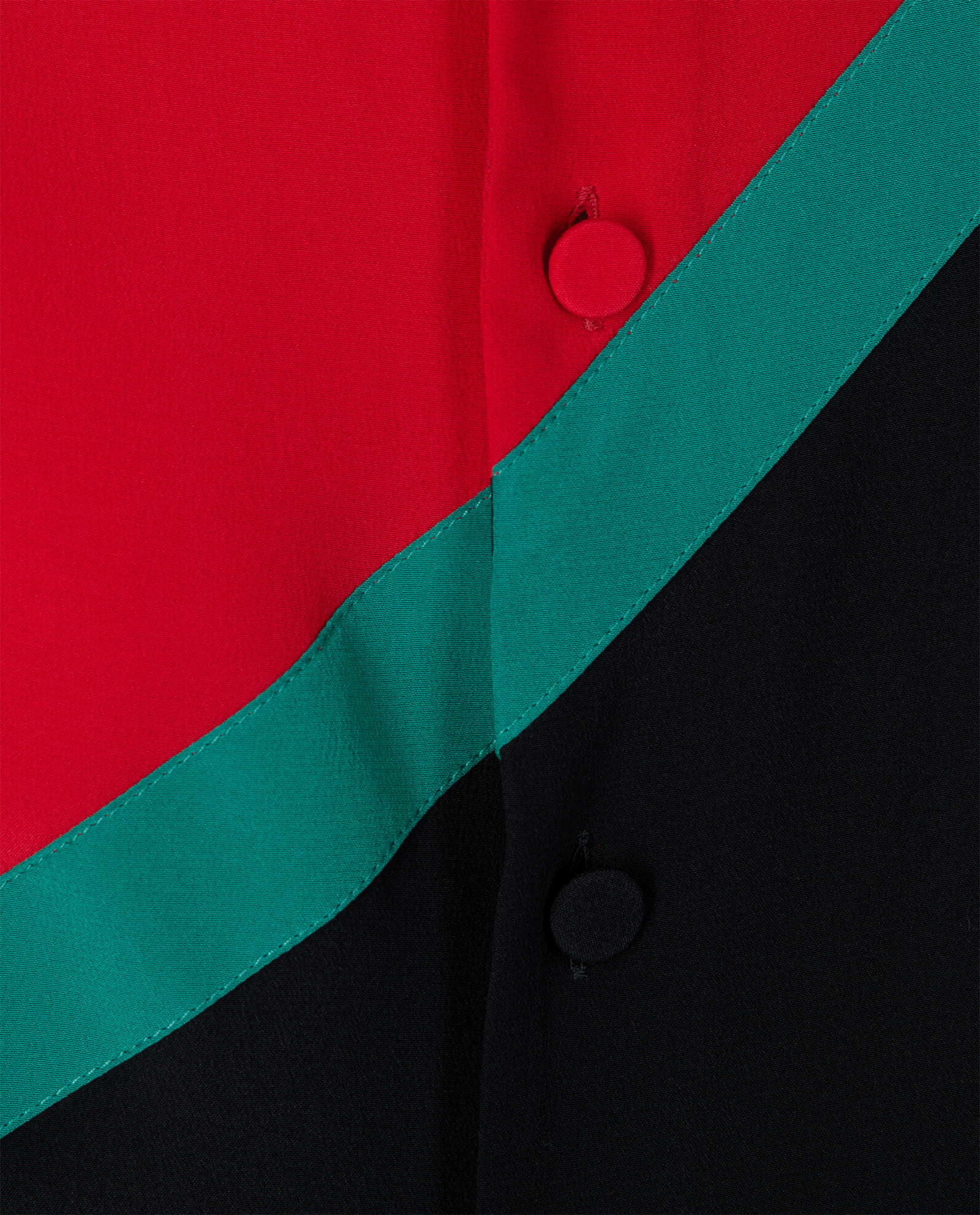 Gucci Web Blouse, &pound;220, Clothing, Black/Green/Red, Silk, Other view
