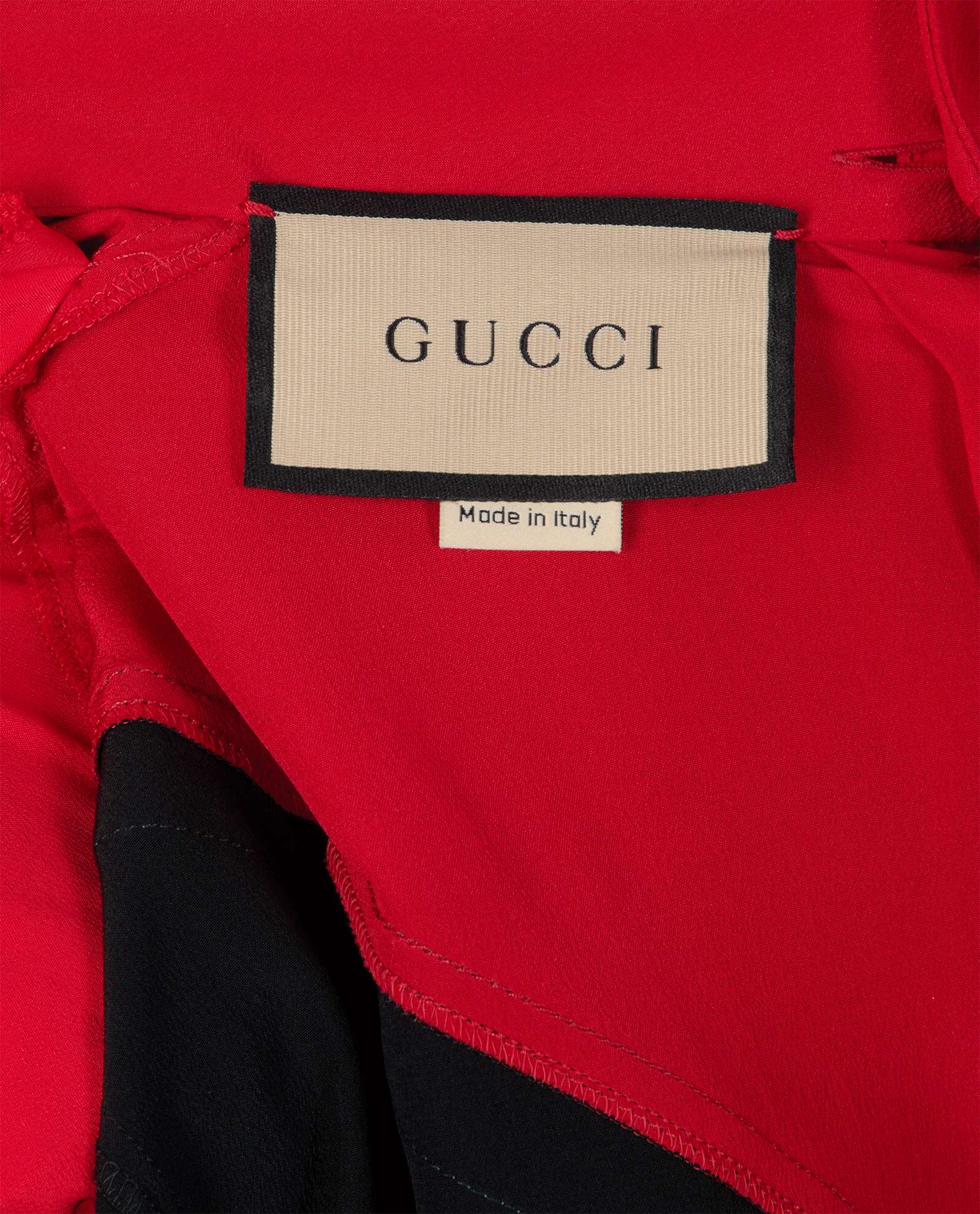 Gucci Web Blouse, &pound;220, Clothing, Black/Green/Red, Silk, Other view