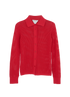 Bottega Veneta Technical Mesh Polo Top, &pound;150, Clothing, Red, Cotton/Polyester (Polymer), Front view