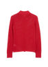 Bottega Veneta Technical Mesh Polo Top, &pound;150, Clothing, Red, Cotton/Polyester (Polymer), Back view