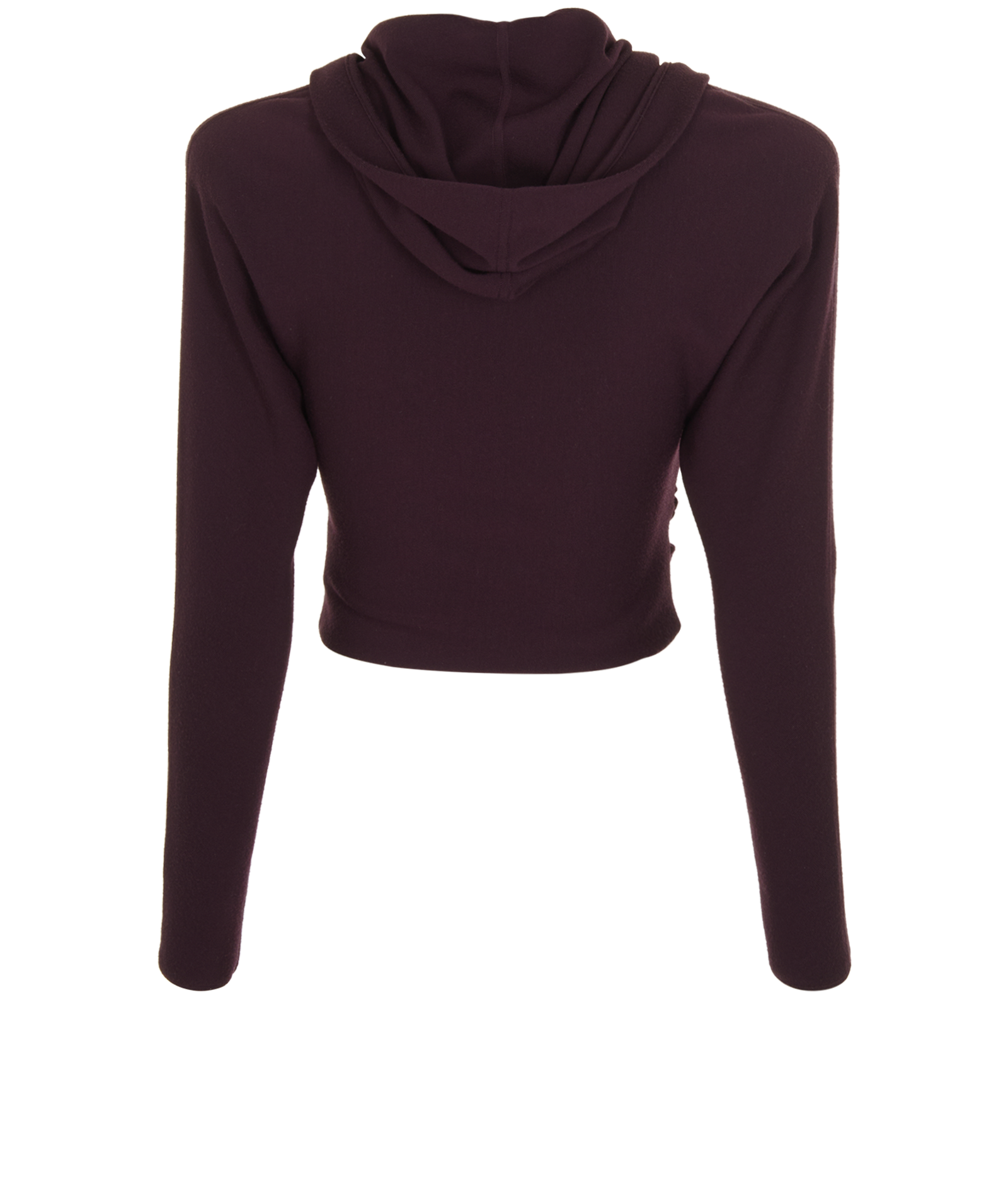 Saint Laurent Cross Over Top, &pound;450, Clothing, Burgundy, Wool, Back view