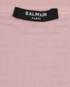 Balmain Monogram Jacquard Zip-Front Cropped Top, &pound;320, Clothing, Pink, Viscose/Wool, Other view
