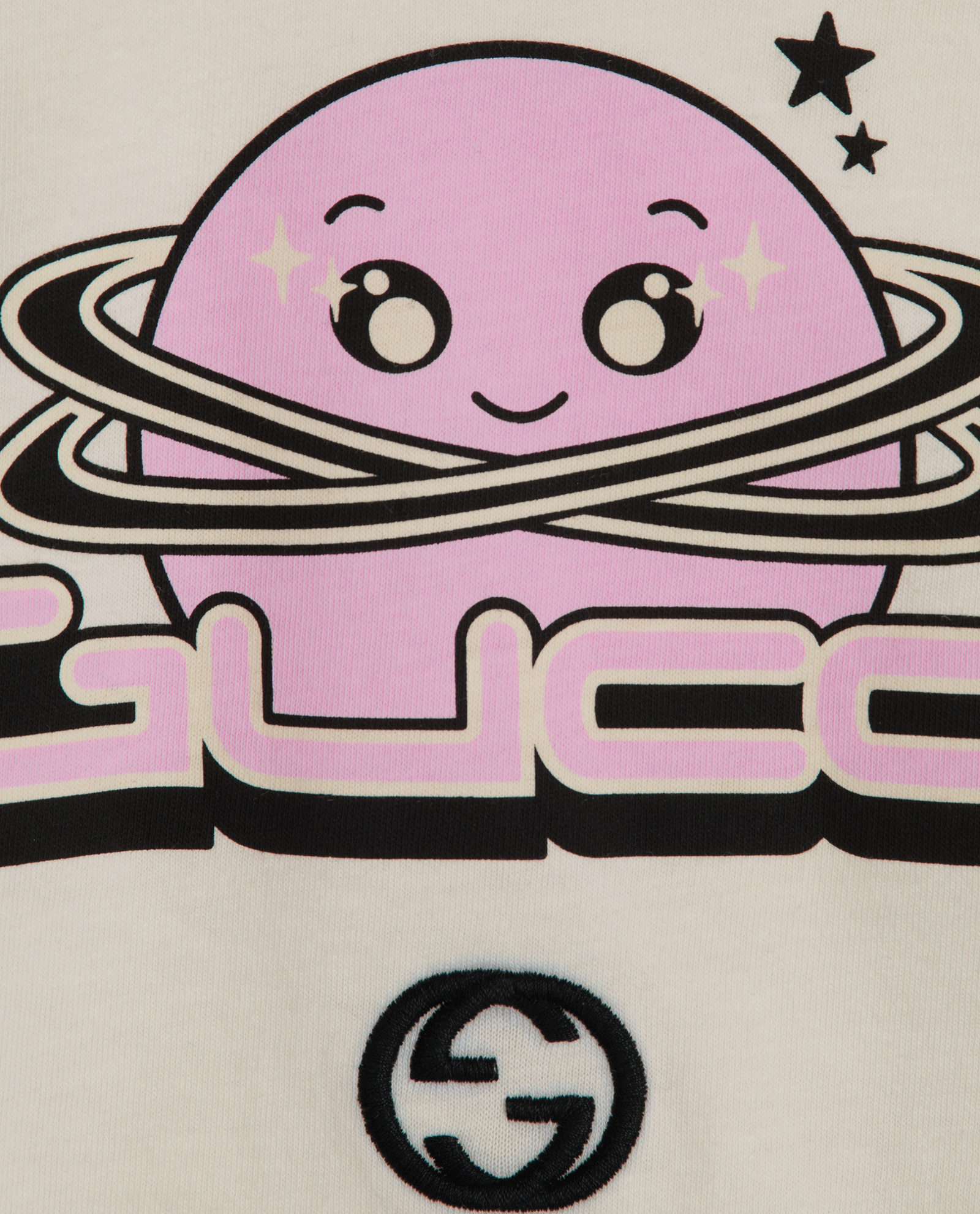 Gucci Logo T-Shirt, &pound;150, Clothing, Black/White, Cotton, Other view